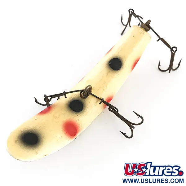 Yakima Bait Worden Flatfish Kunstaas, Wit/Rood/Zwart, 9g, Kromming, #4791