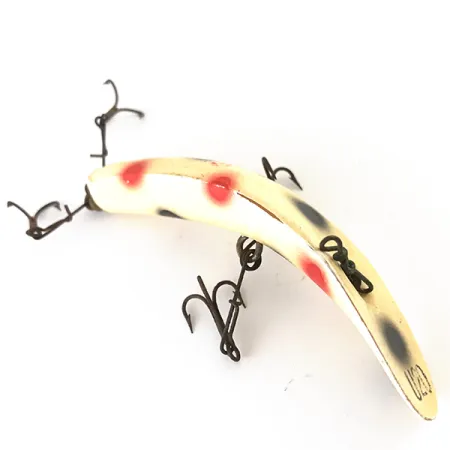 Yakima Bait Worden Flatfish Kunstaas, Wit/Rood/Zwart, 9g, Kromming, #4791