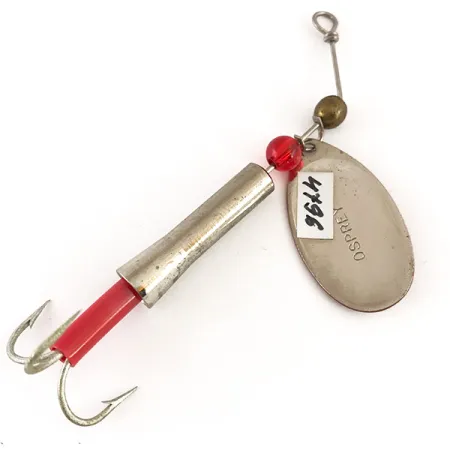 Dardevle Osprey Notangle Spinner, Rood/Wit/Nikkel, 9g, #4796