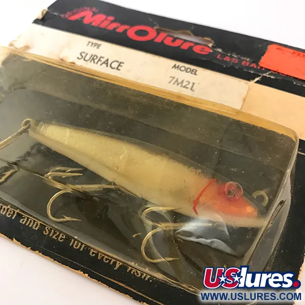 L&S Bait MirrOlure Oppervlakte Kunstaas, Zilver/Rood, 11g, Walker, #4824