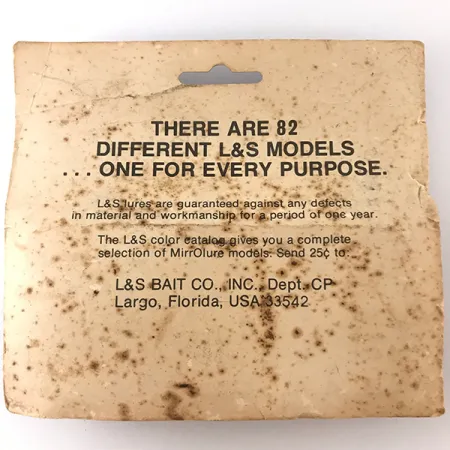 L&S Bait MirrOlure Oppervlakte Kunstaas, Zilver/Rood, 11g, Walker, #4824