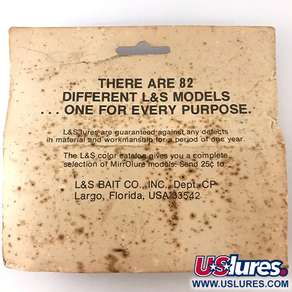 L&S Bait MirrOlure Oppervlakte Kunstaas, Zilver/Rood, 11g, Walker, #4824