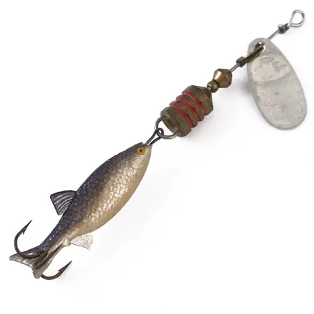 Mepps Comet Mino 0 Spinner, Zilver, 3,5g, Softbait Trailer, #4832