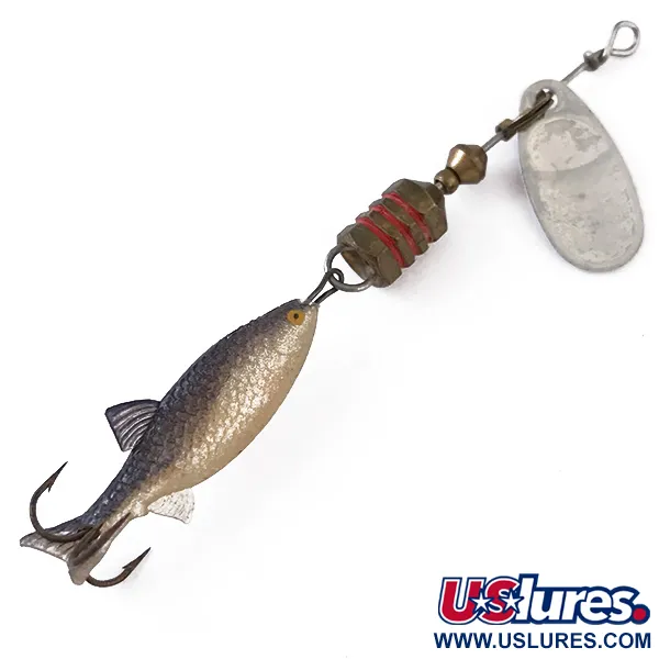 Mepps Comet Mino 0 Spinner, Zilver, 3,5g, Softbait Trailer, #4832