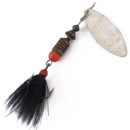 Mepps Aglia Long 1 Dressed Spinner, Zilver, 4.5g, Wilgenblad, #4834