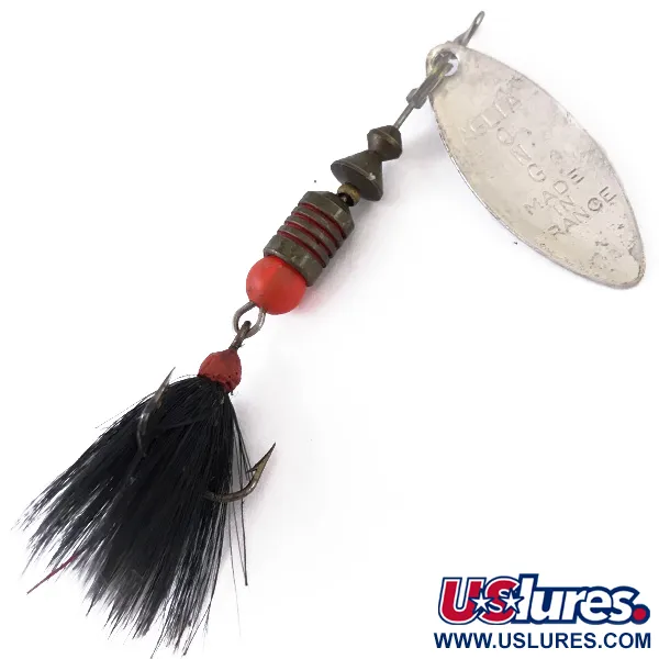 Mepps Aglia Long 1 Dressed Spinner, Zilver, 4.5g, Wilgenblad, #4834