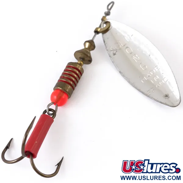 Mepps Aglia Long 2 Spinner, Zilver, 7.4g, Wilgenblad-Blad, #4835