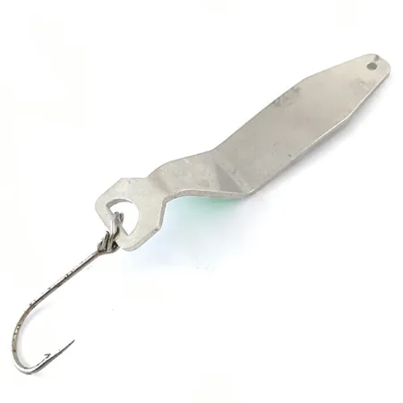 Shasta Humdinger Lepel, Nikkel/Groene Glitter, 11g, Enkele Haak, #4871