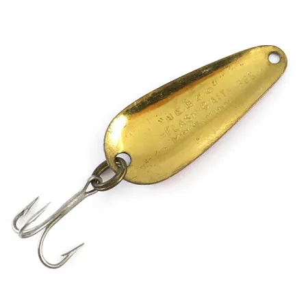 Nebco FlashBait 366 Lepel, Rood / Wit / Messing, 1,9 g, #4876