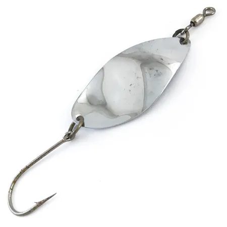 Luhr Jensen Manistee 4 Lepel, Nikkel / Blauw, 14g, Enkele Haak, #4881