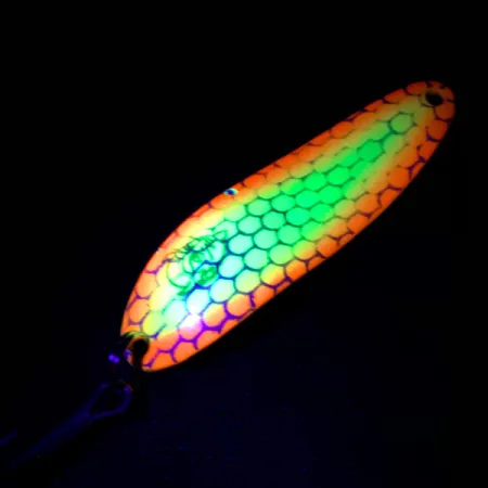 Dardevle Cop-E-Cat 7300 UV Lepel, Geel/Oranje/Nikkel, 10g, UV, #4887