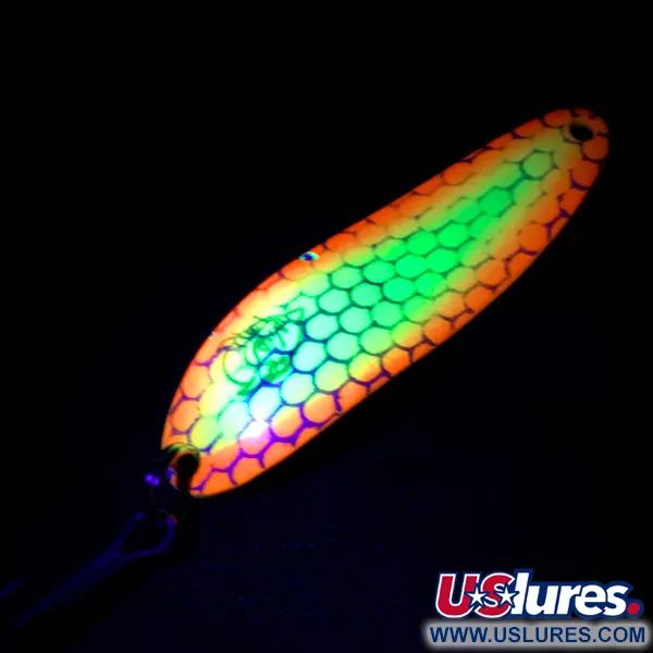 Dardevle Cop-E-Cat 7300 UV Lepel, Geel/Oranje/Nikkel, 10g, UV, #4887