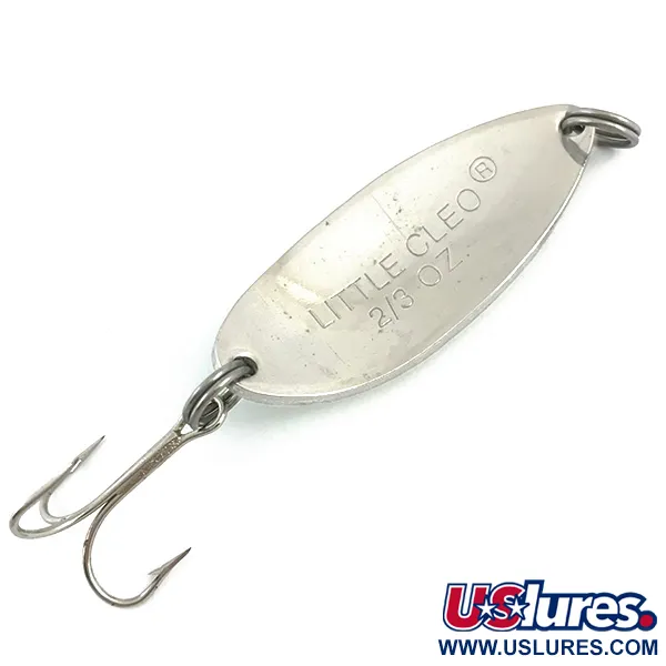 Acme Little Cleo Glow Lepel, Wit/Groen/Nikkel, 19g, Glow, #4911