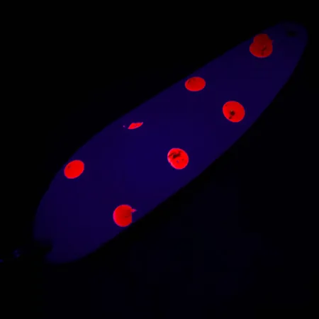 Eppinger Dardevle Cop-E-Cat 7400 Lepel, Wit/Nikkel/Rood UV, 14g, #4915