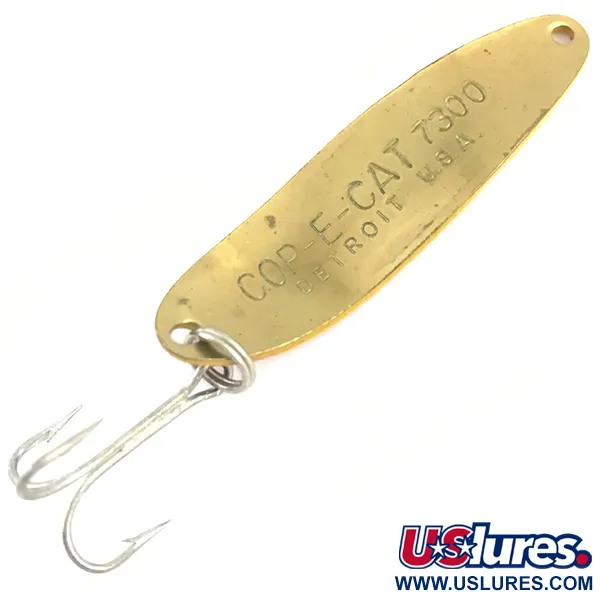 Dardevle Cop-E-Cat 7300 Lepel, Rood/Geel/Messing, 10g, Messing, #4916