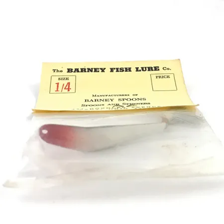 Weedless Barney Spoon Lepel, Rood/Wit, 7g, Wiervrij, #4924
