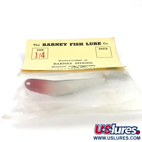 Weedless Barney Spoon Lepel, Rood/Wit, 7g, Wiervrij, #4924