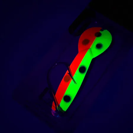 Luhr Jensen Loco Lite UV Lepel, Rood/Geel/Zwart, 14g, UV, #4927