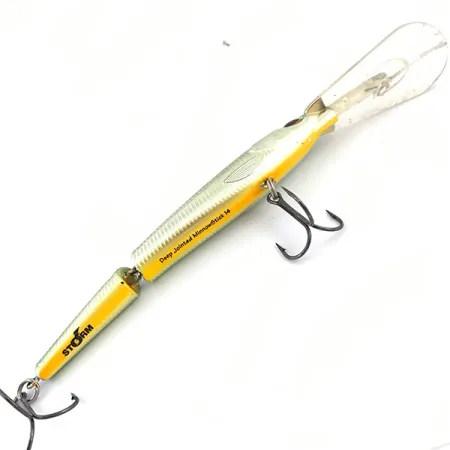 Storm Deep Jointed Minnow Stick 14 Plug, Groen, 25g, Gedeeld, #4942
