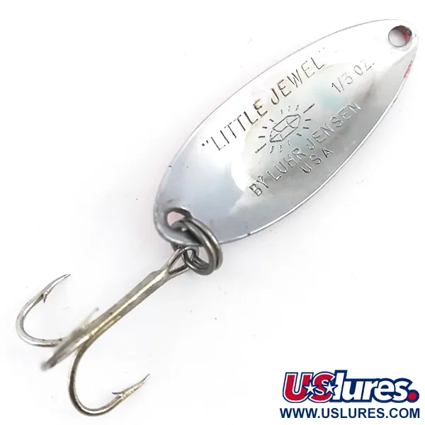 Luhr Jensen Little Jewel UV Lepel, Gehamerd nikkel, 9g, UV, #4947