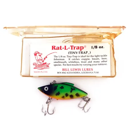 Bill Lewis Tiny-Trap Lipless Crankbait, Fire Tiger, 5.5g, Zinkend, #4952