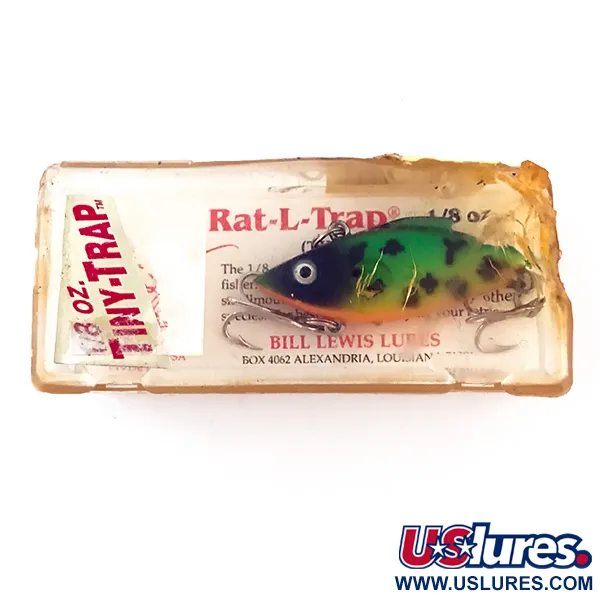 Bill Lewis Tiny-Trap Lipless Crankbait, Fire Tiger, 5.5g, Zinkend, #4952