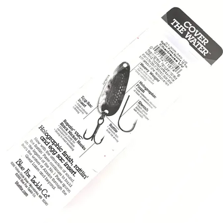 Blue Fox Rattlin Pixee Lepel, Nikkel / Lichtgroen, 14g, Ratel, #4957