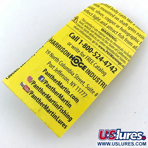 Panther Martin 2 Spinner, Fire Tiger, 2.5g, In-Line Blad, #4993