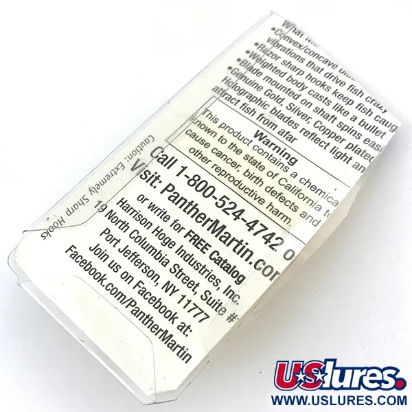 Panther Martin 2 Spinner, Goud, 1,77g, Directe rotatie, #4994