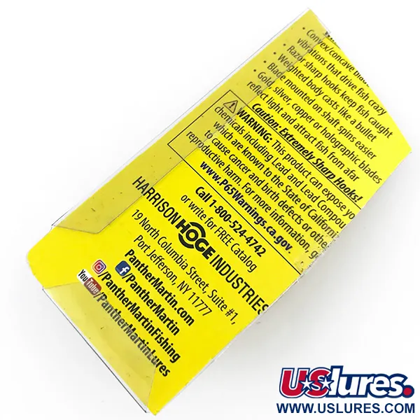 Panther Martin 6 Spinner, Zilver / Blauw, 6g, Directe rotatie, #4998