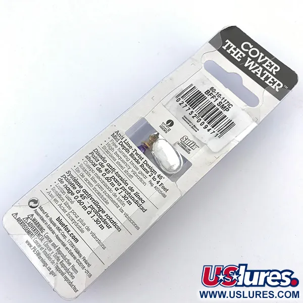 Blue Fox Super Vibrax 1 Spinner, Zilver, 4g, Bel-lichaam, #5003