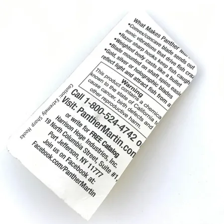 Panther Martin 4 Spinner, Blue Trout, 4g, in-line blad, #5012