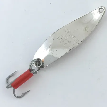 Mepps Syclops 00 Lepel, Zilver / Rood, 4.5g, S-vorm, #5038