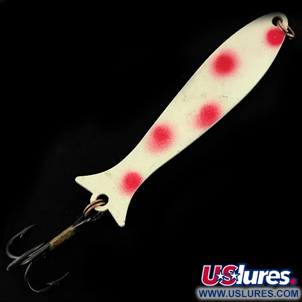 Williams Mooselook wobbler Lepel, Wit / Rood, 5g, Visstaartvorm, #5043