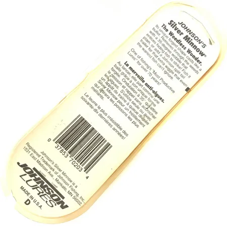 Johnson Weedless Silver Minnow Lepel, Goud, 14g, Wierloos, #5046