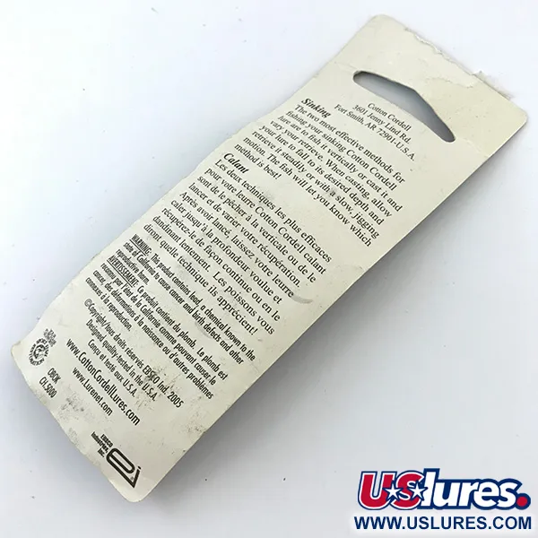 Cotton Cordell CC Spoon Lepel, Gehamerd nikkel, 11g, zinkend, #5054