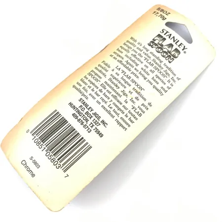 Stanley Flab Spoon Lepel, Nikkel, 17,7g, Groot Oog, #5055