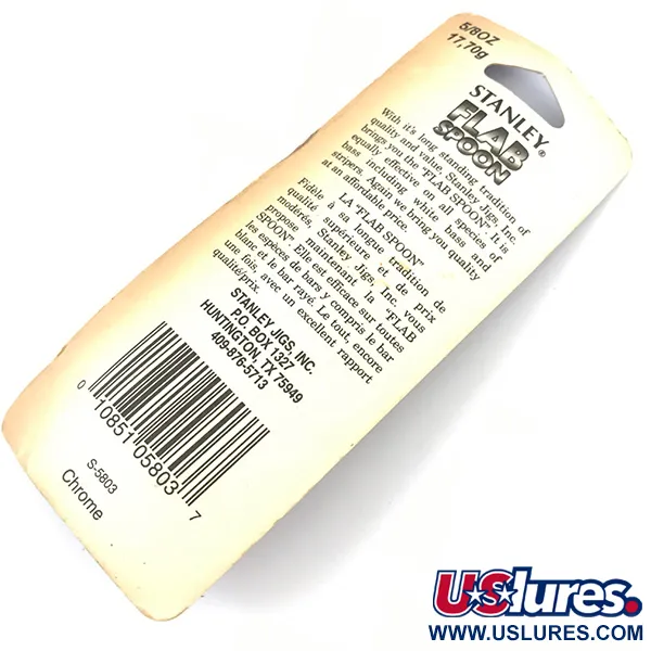 Stanley Flab Spoon Lepel, Nikkel, 17,7g, Groot Oog, #5055