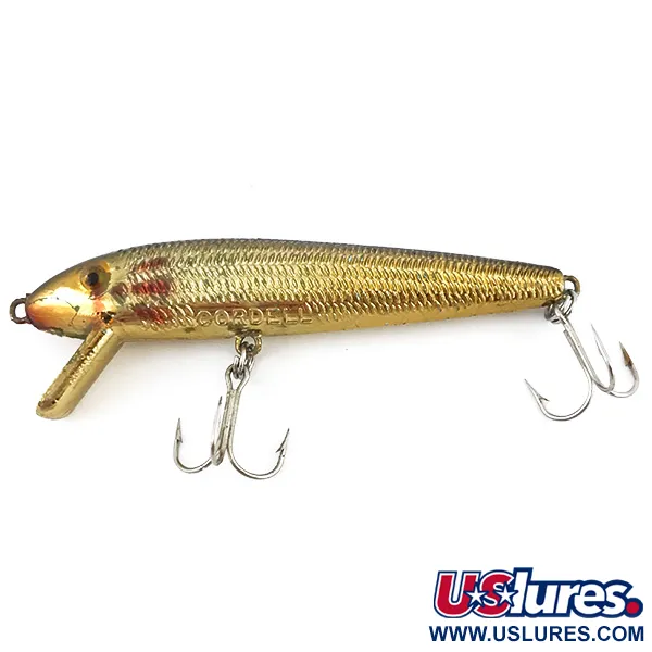 Cotton Cordell Red Fin Plug, Goud, 5g, Schubpatroon, #5068