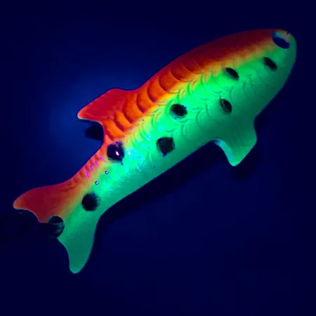 Acme Phoebe UV Lepel, Regenboogforel/Nikkel, 4g, UV, #5083