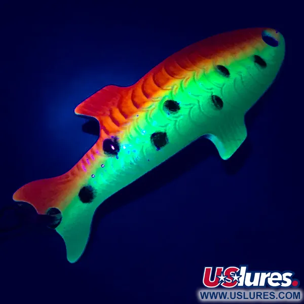 Acme Phoebe UV Lepel, Regenboogforel/Nikkel, 4g, UV, #5083