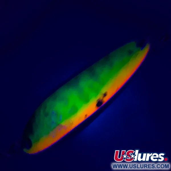 Luhr Jensen Krocodile Die #3 UV Lepel, Fire Tiger/Goud, 14g, #5085