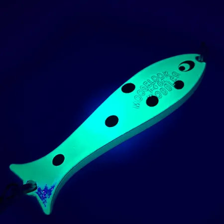 Williams Mooselook wobbler Lepel, Fluorescent Yellow / Black, 8g, #5086