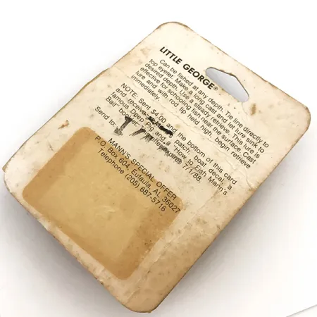 Mann's Bait Little George Tail-spinner, Wit/Nikkel, 12g, #5115