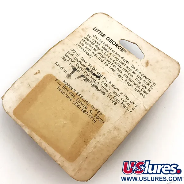 Mann's Bait Little George Tail-spinner, Wit/Nikkel, 12g, #5115