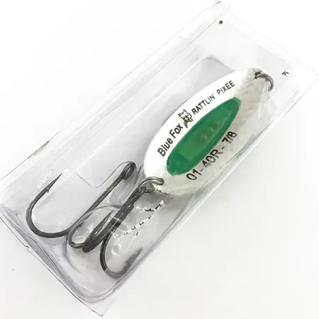 Blue Fox Rattlin Pixee Lepel, Rainbow Gold/Groen, 24g, Ratel, #5130