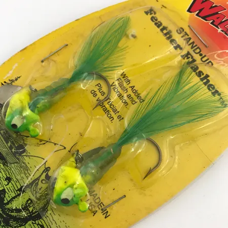 Apex Feather Flasher Jig, Chartreuse, 7g, Stand-up-kop, #5134