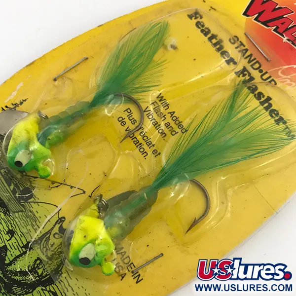 Apex Feather Flasher Jig, Chartreuse, 7g, Stand-up-kop, #5134
