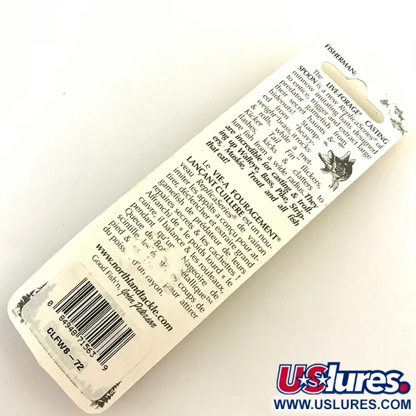 Northland Live Forage Glow Lepel, Realistische vis, 7g, Glow, #5142