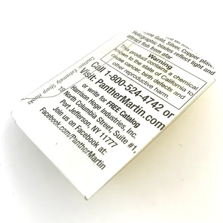 Panther Martin 2 Spinner, Goud, 2.5g, In-Line Ontwerp, #5169